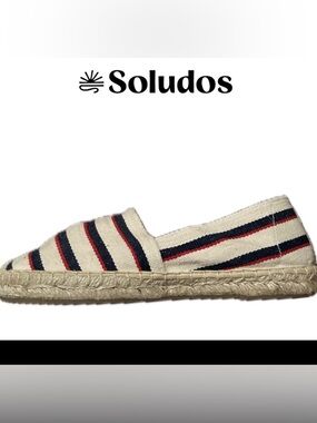 New Soludos striped espadrille sandals